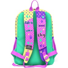 Coral High Kids Sarı Pembe Sevimli Köpek Desenli Okul Sırt Çantası 23752