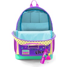 Coral High Kids Sarı Pembe Sevimli Köpek Desenli Okul Sırt Çantası 23752