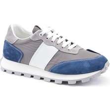 Nevzat Onay Mavi-Gri Bağcıklı Sneaker -20611-