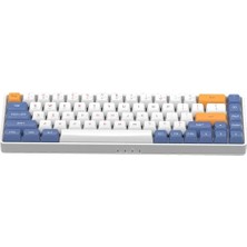 Aigo A68 Starry Blue Kablosuz Mekanik Klavye Yellow Switch (Ingilizce)