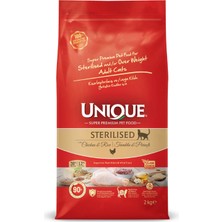 Unique Kısırlaştırılmış Sterilised Kedi Maması Tavuklu 2 kg