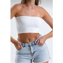 PUPA Kadın Büstiyer Straplez Crop Bluz