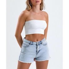 PUPA Kadın Büstiyer Straplez Crop Bluz