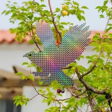 Kovmatik 3'lü Paket Kuş Uzaklaştırıcı Rüzgar Gülü,spiral Çubuklar,hologram Şahin