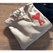 Ami Paris Siyah Kapüşonlu Sweatshirt