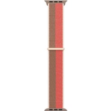 ZORE Apple Watch 38MM Uyumlu Krd-03 Hasır Kordon - Pink Wheat