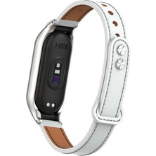 ZORE Xiaomi Mi Band 7 Uyumlu Krd-68 Deri Kordon - Kahverengi