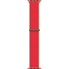 ZORE Apple Watch 38MM Uyumlu Krd-03 Hasır Kordon - 75-Strawberry