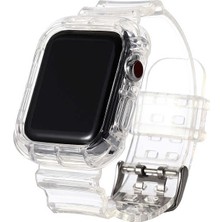 ZORE Apple Watch 44MM Krd-27 Uyumlu Kordon - Renksiz