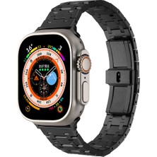 ZORE Apple Watch 44MM Uyumlu Krd-83 Metal Kordon - Rose Gold