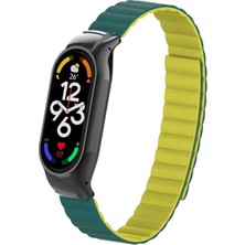 ZORE Xiaomi Mi Band 7 Uyumlu Krd-69 Kordon - Gri-Turuncu