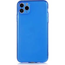 ZORE Apple iPhone 11 Pro Max Uyumlu Mun Silikon-Lacivert