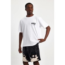Justleo Premium Kumaş Ön Yıkamalı Basic Erkek T-Shirt Relaxed Fit