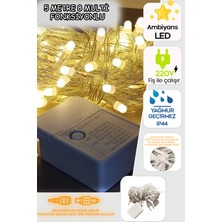 Alshop 50 Ledli 5 Metre Soft LED Gün Işığı 8 Farklı Fonksiyonlu Fişli LED