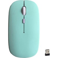 TezMax Everest Everpad DC-M700 7" Uyumlu Kablosuz Bluetooth Pilli Optik Mouse - Yeşil