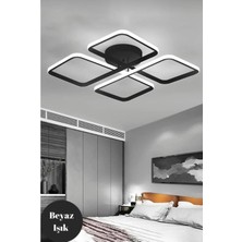 St Aydınlatma Finesse Oturma Odası,Salon,Yatak Odası İçin Siyah Kasa,Beyaz Led Avize