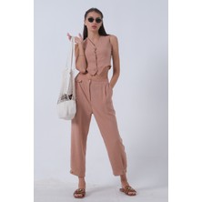 Camel Keten Yelekli Takım 0106321.09