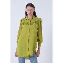 Feminist Fıstık Ön Göğüs Ip Püskül Detaylı Tunik 0806189.22