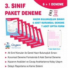 Üçgen Yayınları 3. Sınıf Paket Deneme 7 Li 2025 Sınav Bilgisi ile Hazırlık Seti