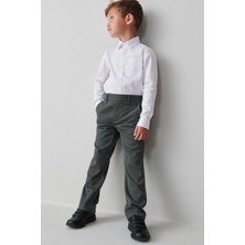 CMZ Collection Çocuk Okul Pantolonu Ribana Belli Esnek Rahat Kesim