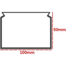 Sert Plastik Sp 100 x 50 Siyah Kablo Kanalı 2 mt