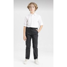 CMZ Collection Çocuk Ilkokul Ortaokul Beli Bağcıklı Kaliteli Esnek Okul Pantolonu