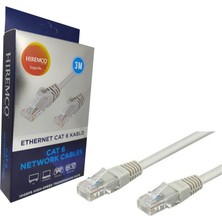 Hiremco 3m Cat6 Network Ethernet Kablo