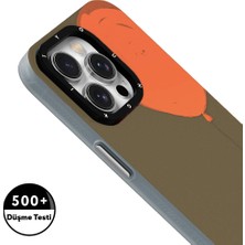 YoungKit Apple iPhone 15 Uyumlu Kılıf Magsafe Şarj Özellikli Youngkit Orange Serisi Flying Balloon Kapak Turuncu