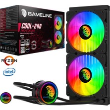 Gameline COOL-240 ARGB Fanlı 240MM Sıvı Soğutma Sistemi INTEL & AMD Uyumlu