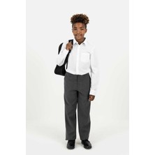 Cmz Collection Çocuk Ribana Belli Düz Kesim Baskısız Okul Pantolonu