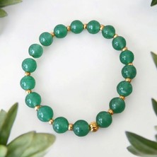 Mga Doğaltaş Aventurin Taşı Bileklik Dorika Bileklik Erkek Bileklik Kadın Bolluk Bereket ve Sakinlik Bileklik