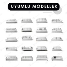 Riselerhome Kadife Tekli Koltuk Örtüsü Lastikli Kanepe Örtüsü | Koltuk Kılıfı Tekli Koltuk Örtüsü