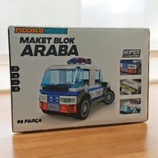 Piccolo Mondi 98 Parça Maket Blok Araba