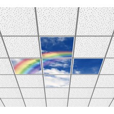 Gök Panel 60 x 60 LED Panel Aydınlatma Desenli 3x3 5'li Grup Özel Seri 46511442SA