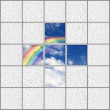 Gök Panel 60 x 60 LED Panel Aydınlatma Desenli 3x3 5'li Grup Özel Seri 46511442SA