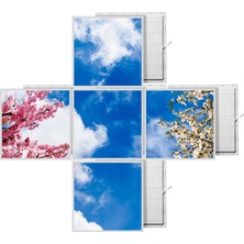 Gök Panel 60 x 60 LED Panel Aydınlatma Desenli 3x3 5'li Grup Özel Seri 46511480SA
