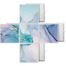 Gök Panel 60X60 LED Panel Aydınlatma Desenli 3x3 5 Li Grup Özel Seri 46511466SA