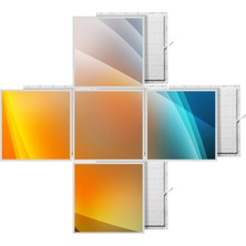 Gök Panel 60 x 60 LED Panel Aydınlatma Desenli 3x3 5'li Grup Özel Seri 46511419SA