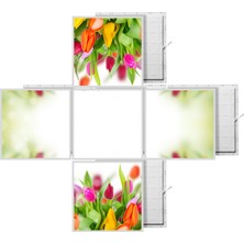 Gök Panel 60 x 60 LED Panel Aydınlatma Desenli 3x3 5'li Grup Özel Seri 46511429SA