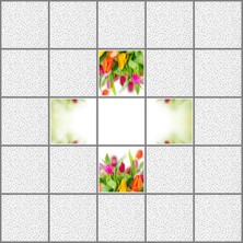 Gök Panel 60 x 60 LED Panel Aydınlatma Desenli 3x3 5'li Grup Özel Seri 46511429SA