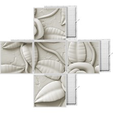 Gök Panel 60 x 60 LED Panel Aydınlatma Desenli 3x3 5'li Grup Özel Seri 46511452SA