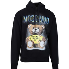 Moschino Teddy Desenli Pamuklu Kapşonlu Sweatshirt