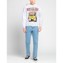 Moschino Teddy Desenli Pamuklu Kapşonlu Sweatshirt