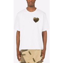 Dolce & Gabbana  Kamuflaj Kalp T-Shirt
