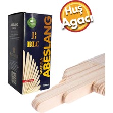 BLC Abeslang Ahşap Tahta Dil Basma Çubuğu Ağda Spatulası 100 Adet