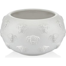 Lamedore Royale White Surat Dekoratif Vazo 30x30x18 Cm 1fcr-20v102w