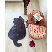 Trivago Halı Yıkanabilir Sevimli Kedicik Peluş Çocuk Odası Oturma Odası Salon Mutfak Halısı