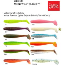 Lucky John Minnow 3.3'' 8.38CM 7 Adet Silikon Yem