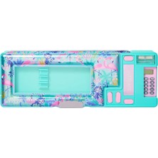 Smiggle - Wild Side Hesap Makineli Poput Otomatik Kalem Kutusu