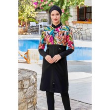 Tam Kapalı Tesettür Mayo Beatrıce 8262 Siyah